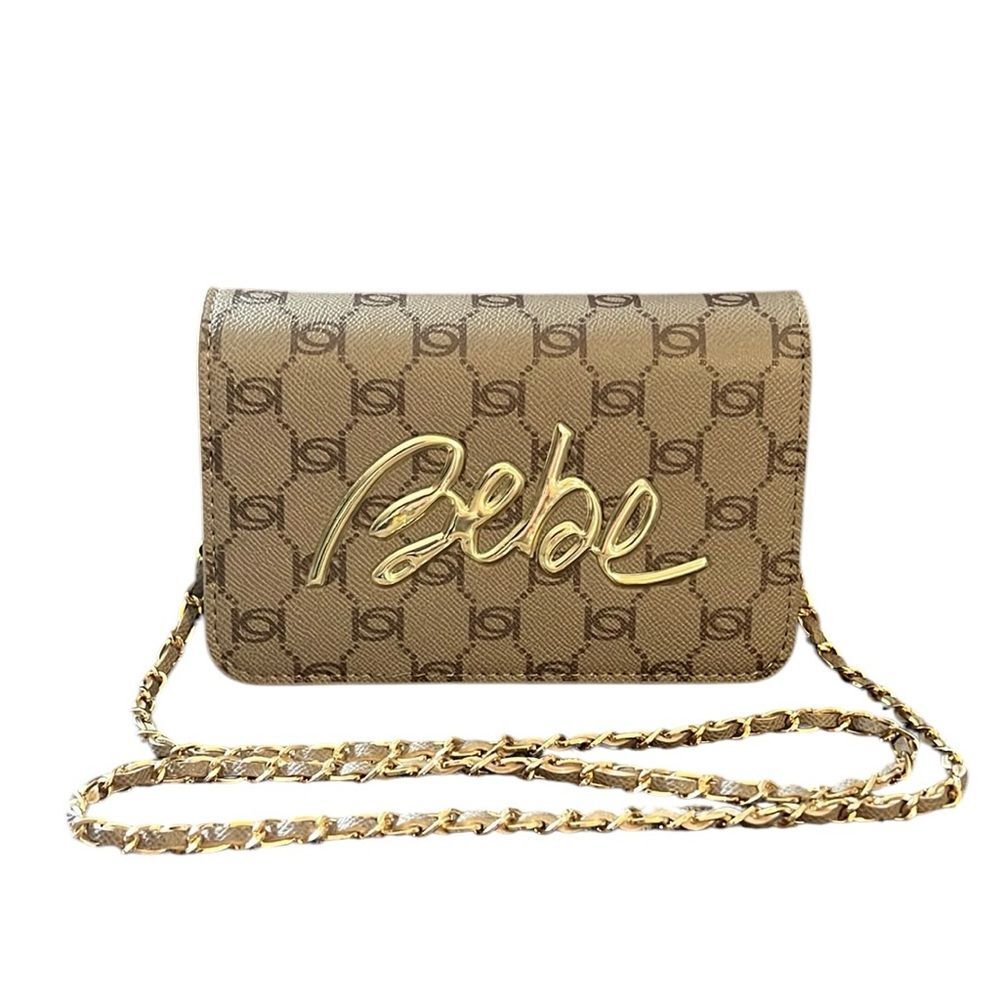 New BeBe Gianna Monogram Crossbody in Taupe